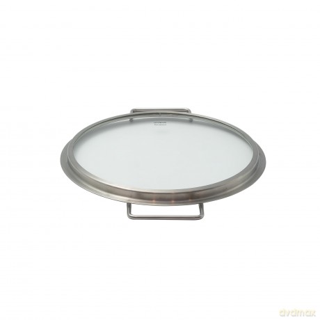 Eva Trio - Glass lid - Brushed steel - 24 cm