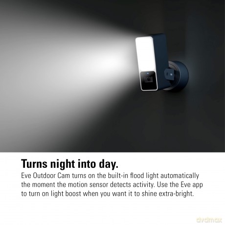 Eve - Outdoor Cam - Secure floodlight camera with Apple HomeKit Secure Video technology