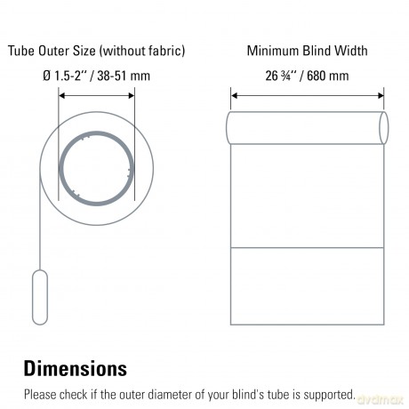Eve MotionBlinds - Eve MotionBlinds Upgrade Kit for Roller Blinds (HomeKit