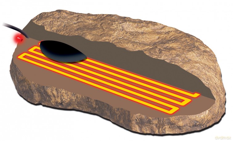 Exo Terra - Heated Stone L 31X18Cm 15W - (225.2004)