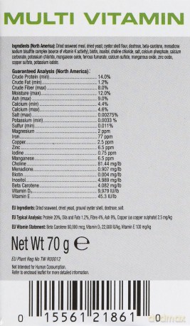 Exo Terra - Multivitamin 70Gr - (236.0950)