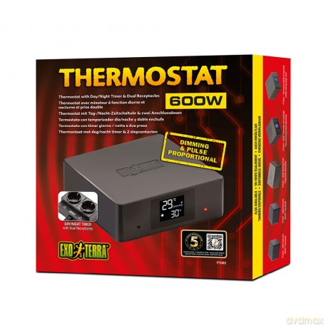 Exo Terra - Thermostat 600W Dual Receptacles - (225.0058)
