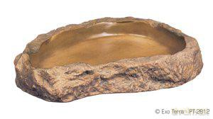 Exoterra - Food Bowl - Neutral, Natural - L 21x18.5x3CM