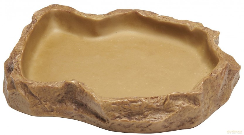 Exoterra - Food Bowl XL - Neutral Natural Color - 28x20.5x3.5CM