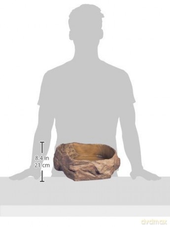 Exoterra - Water Bowl Corner - Neutral Tones - L