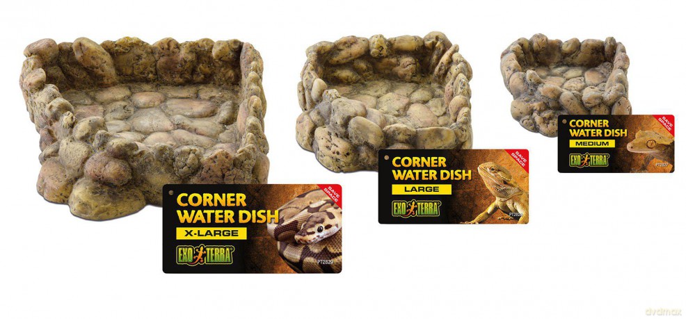 Exoterra - Water Bowl Corner - Neutral, Natural - M