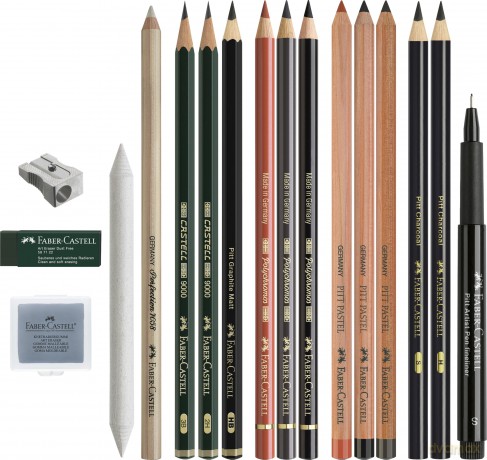 Faber-Castell - Discovery set dry art materials - 17 pcs (112925)