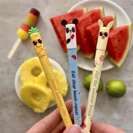 Faber-Castell - EFA Gel roller Erase It Animal - 3 on Summer - BC (582184)