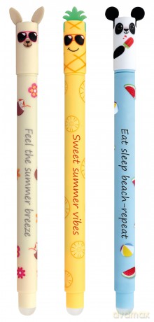 Faber-Castell - EFA Gel roller Erase It Animal - 3 on Summer - BC (582184)