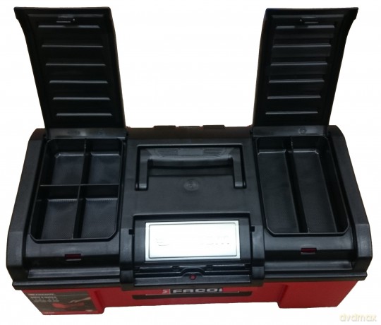 Facom BP.C14NPB Tool Case - Lightweight Plastic Storage Box (Black/Red)