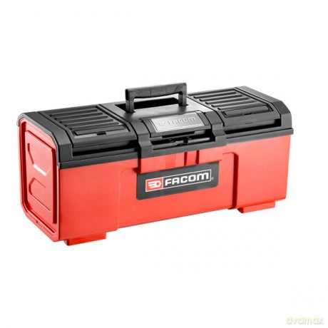 Facom BP.C24NPB Tool Box - 24 Heavy-Duty Plastic Case with Auto-Locking Lid