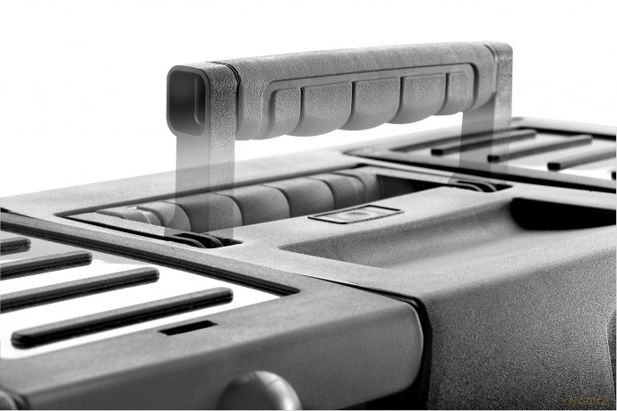 Facom BP.C24NPB Tool Box - 24 Heavy-Duty Plastic Case with Auto-Locking Lid