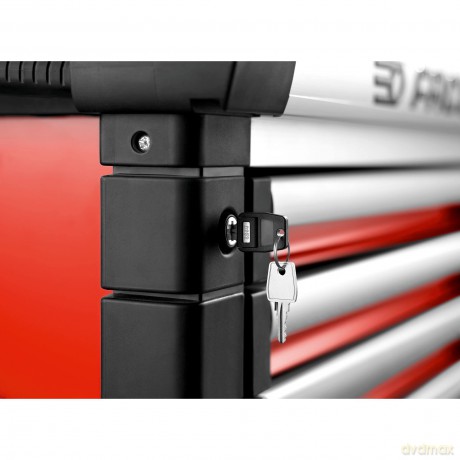 Facom JET.6M3A - 6 drawer roller cabinets - 3 modules per drawer, red