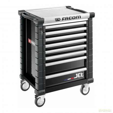 Facom JET.8NM3A - 8 drawer roller cabinets - 3 modules per drawer, black