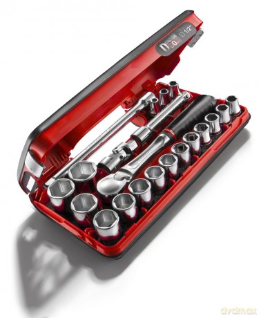 Facom SL.DBOX1PB 1/2 in. DBOX Pear-Head Ratchet Socket Set (21 pc.)
