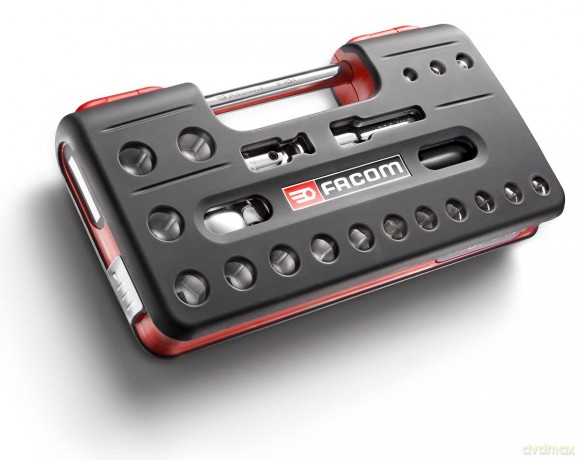 Facom SL.DBOX1PB 1/2 in. DBOX Pear-Head Ratchet Socket Set (21 pc.)