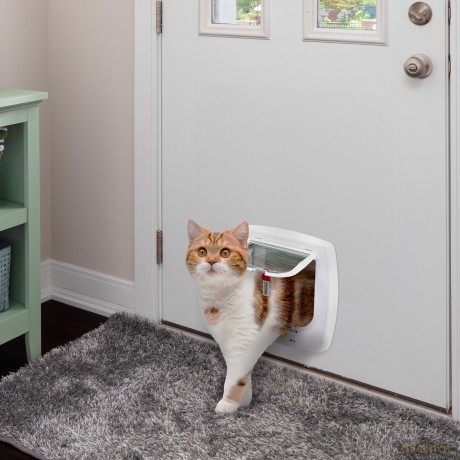Ferplast - Cat Door Swing 7 4-way - White