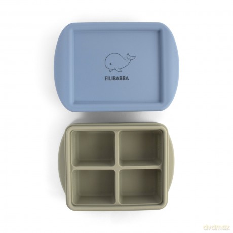 Filibabba - Baby food freezer tray - Ocean Mix - 4x65 ml - 2-pack (FI-03803)