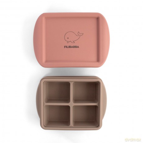 Filibabba - Baby food freezer tray - Rose Mix - 4x65 ml (FI-03804)