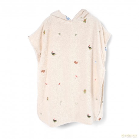 Filibabba - Embroidered beach poncho - White - 12-60 m (FI-03575)
