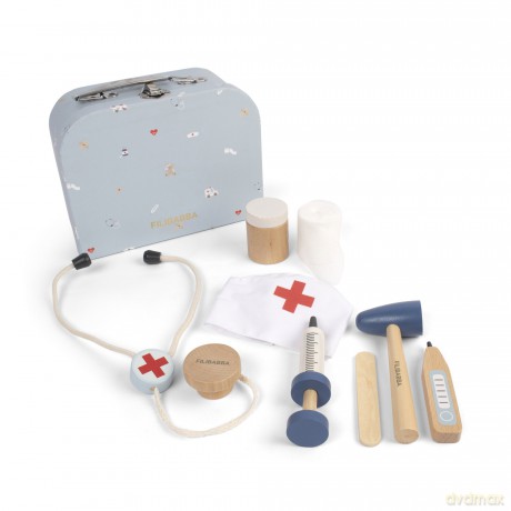 Filibabba - Little Doctor Play Set, Wooden Toys - (FI-03825)