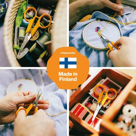 Fiskars - Classic Embroidery Scissors 10 cm, Straight