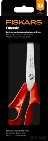 Fiskars - Classic Universal Scissors 21 cm, Left Hand, Red
