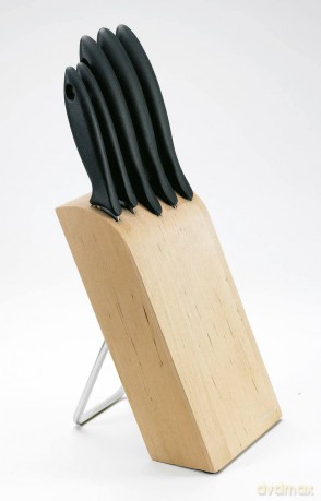 Fiskars - Essential Knife Block - with 5 Knives
