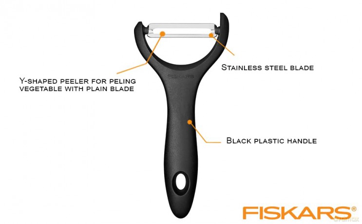 Fiskars - Essential Y-Shaped Peeler - 6 cm