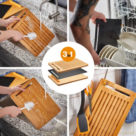 Fiskars - FunctionalForm Bamboo Cutting Boards - Set of 3