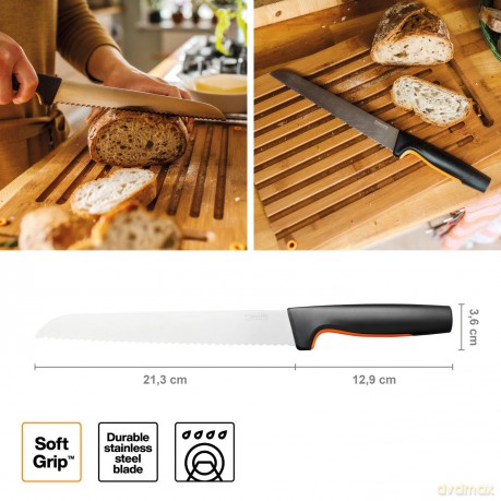 Fiskars - FunctionalForm Bread Knife - 21 cm