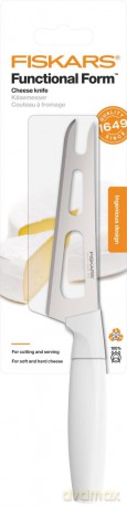 Fiskars - FunctionalForm Cheese Knife - White - Elegant and Precise Cheese Serving