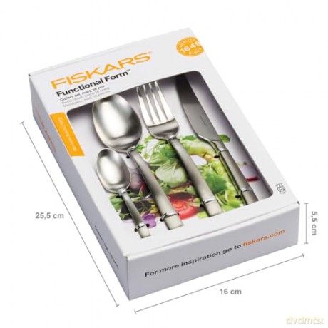 Fiskars - FunctionalForm Cutlery Gift Box - 16 Pieces - Matt Steel
