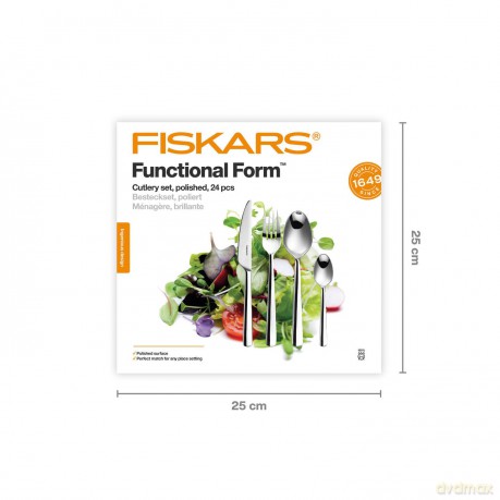 Fiskars - FunctionalForm Cutlery Gift Box - 24 Pieces - Steel