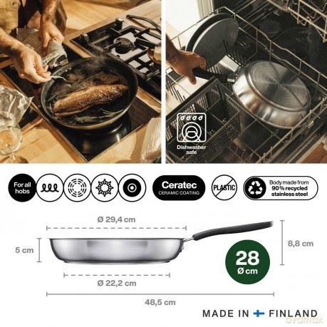 Fiskars - FunctionalForm Frying Pan 28 cm