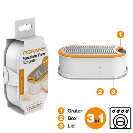 Fiskars - FunctionalForm Grater with Container