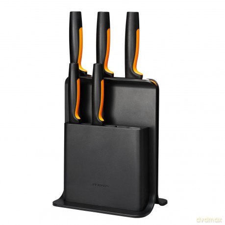 Fiskars - FunctionalForm Knife Block with 5 Knives - Black