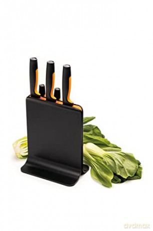 Fiskars - FunctionalForm Knife Block with 5 Knives - Black