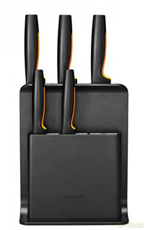 Fiskars - FunctionalForm Knife Block with 5 Knives - Black