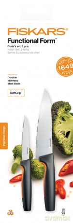 Zestaw noży Fiskars - FunctionalForm Knife Set of 2 Pieces - Large Cook's Knife and Paring Knife