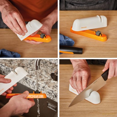 Fiskars - FunctionalForm Knife Sharpener - White