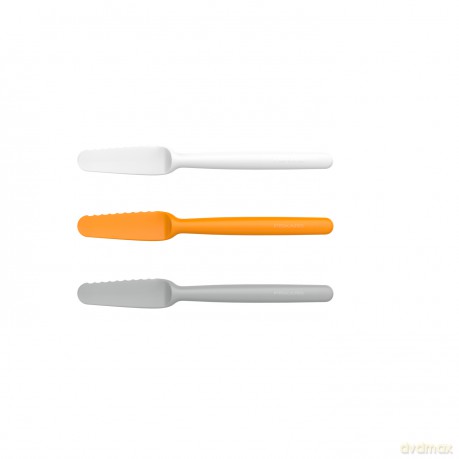 Fiskars - FunctionalForm Plastic Butter Knives - Set of 3 - Lightweight and Safe for Everyday Use