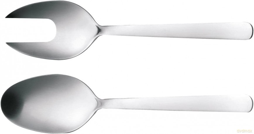 Fiskars - FunctionalForm Salat Cutlery 2 Pieces - Matt Steel