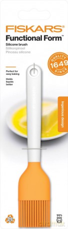 Fiskars - FunctionalForm Silicone Baking Brush 18.5 cm - Perfect for Glazing and Basting