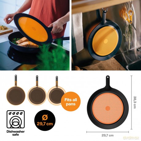 Fiskars - FunctionalForm Splash Lid - Prevents Splatter While Letting Steam Escape