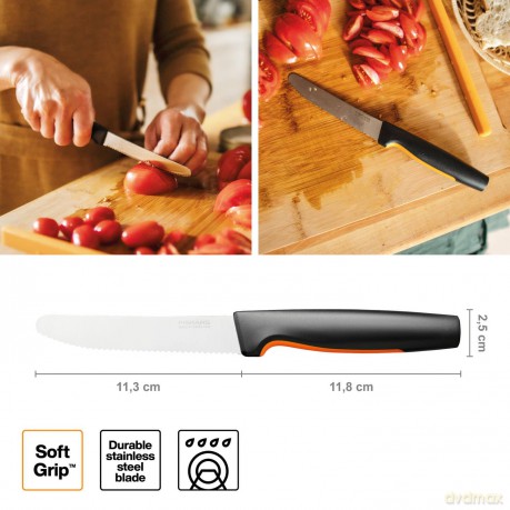 Fiskars - FunctionalForm Tomato Knife - 11 cm