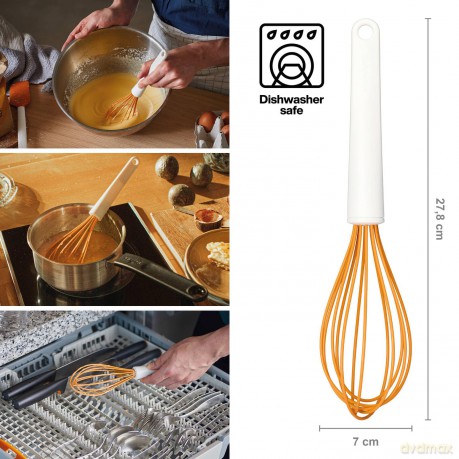 Fiskars - FunctionalForm Whisk 30 cm - Durable Stainless Steel for Perfect Mixing