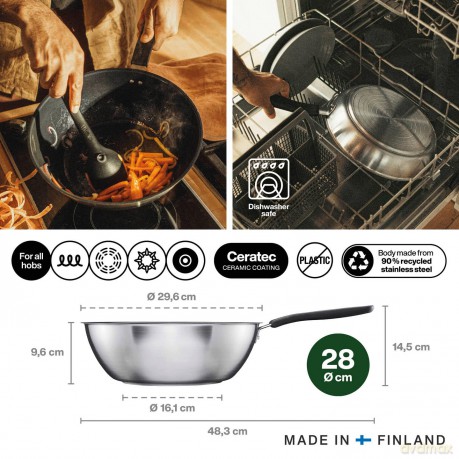 Fiskars - FunctionalForm Wok 28 cm