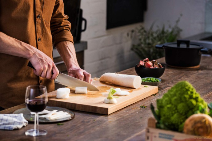 Fiskars - Hard Edge Knife Set - Chef's Knife 20 cm + Vegetable Knife 11 cm