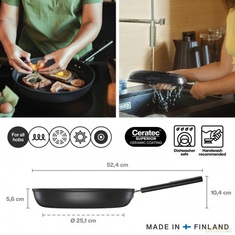 Fiskars - Hard Face Frying Pan 30 cm